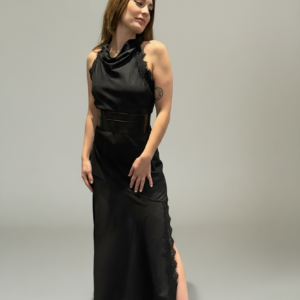 Black "Snatched" Maxi Dress